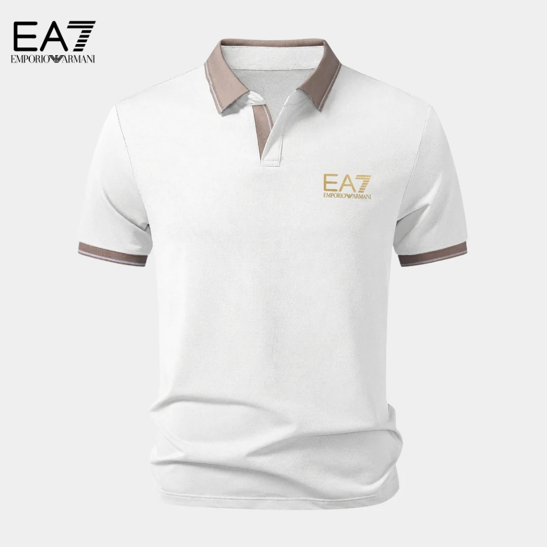 Polo premium à contraste pour homme