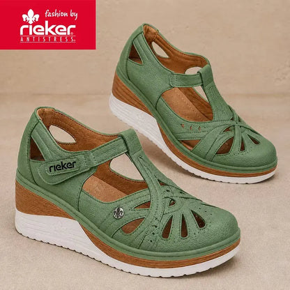 RIEKER ELEGANCKIE SANDAŁY DAMSKIE COMFORT SOFT NA LATO