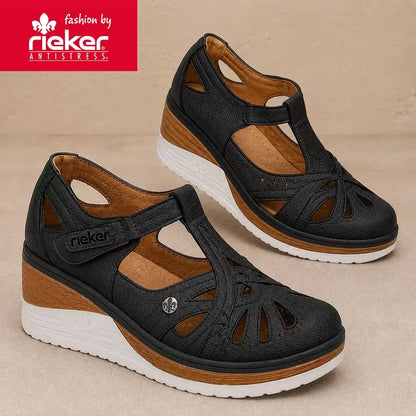 RIEKER ELEGANCKIE SANDAŁY DAMSKIE COMFORT SOFT NA LATO