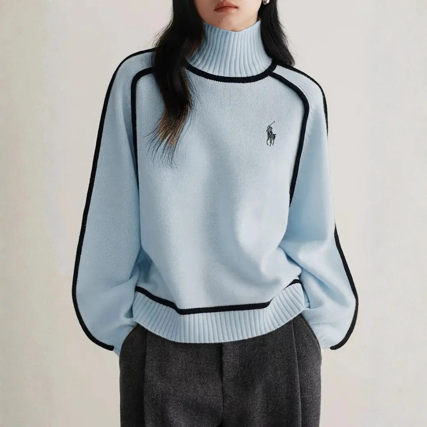 Pull Élise Col Roulé Élégant pour Femme