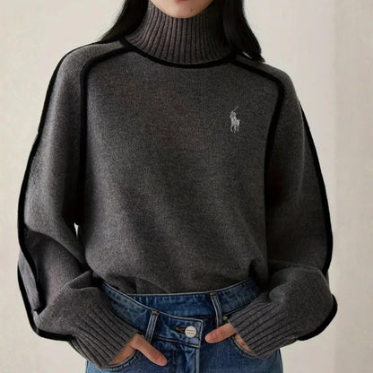 Pull Élise Col Roulé Élégant pour Femme