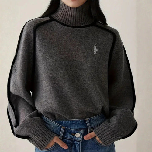 Pull Élise Col Roulé Élégant pour Femme