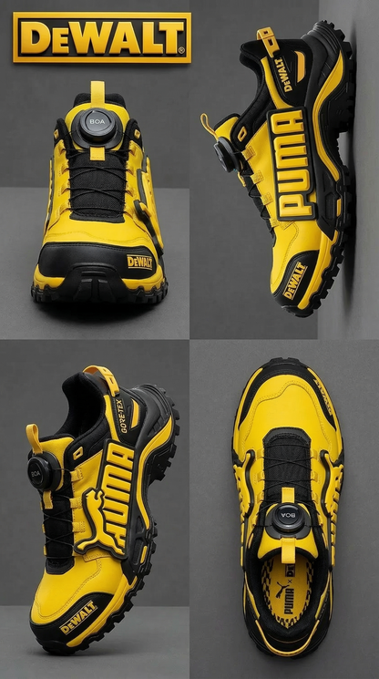 Die wasserdichten und atmungsaktiven Arbeits- und Wanderstiefel für Herren von PUMA® und DEWALT eignen sich ideal für die Arbeit und Outdoor-Aktivitäten.