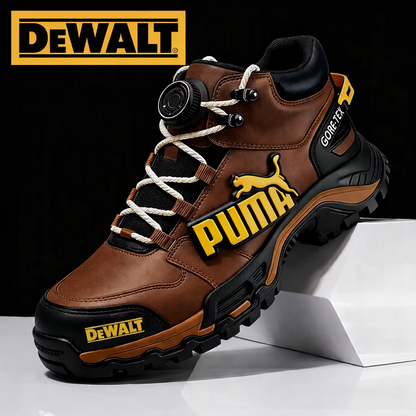 Die wasserdichten und atmungsaktiven Arbeits- und Wanderstiefel für Herren von PUMA® und DEWALT eignen sich ideal für die Arbeit und Outdoor-Aktivitäten.